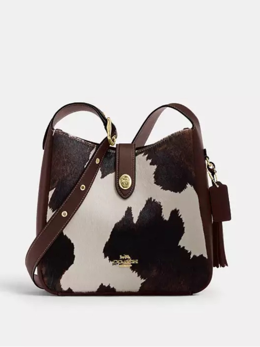 Coach Bag Hadley Shoulder Bag in Cow Print